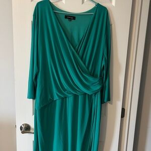 Jones & Co Women’s Green Draped Dress